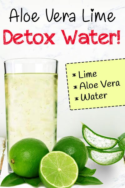 Aloe Vera Lime Detox water