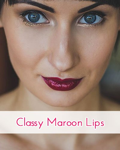 Classy Maroon Lips