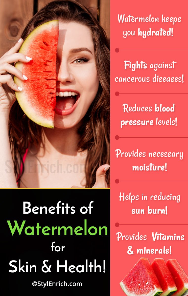 Benefits Of Watermelon For Skin and Health