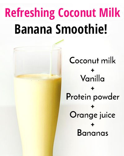 Coconut Milk-Banana Smoothie