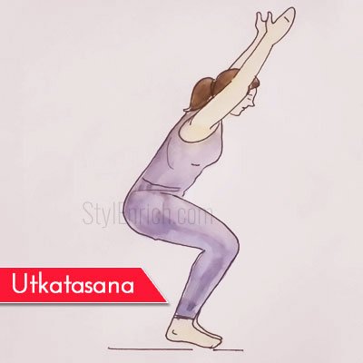 Utkatasana to Get Rid Of Belly Fat