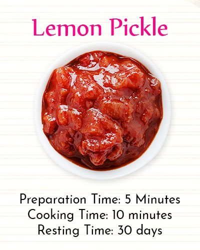 Recipe Of Lemon Pickle