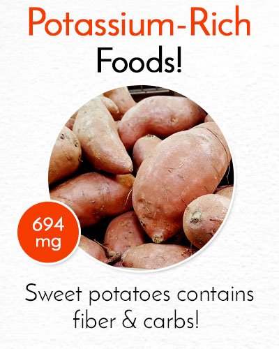 Potassium Rich Sweet Potatoes