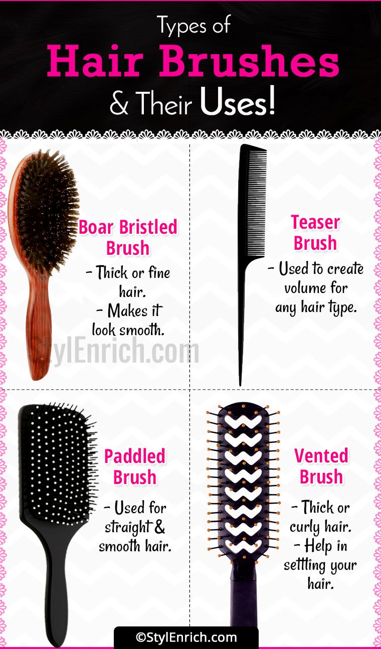 The Different Types of Hairbrushes and How to Use Them