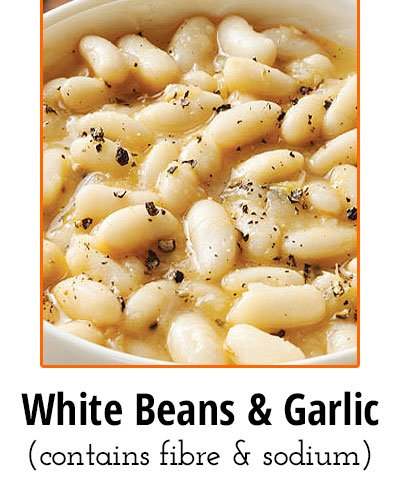 White Beans and Garlic Low Sodium Food
