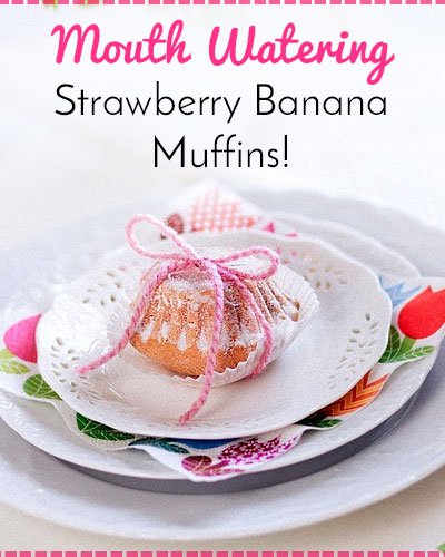 Strawberry Banana Muffins