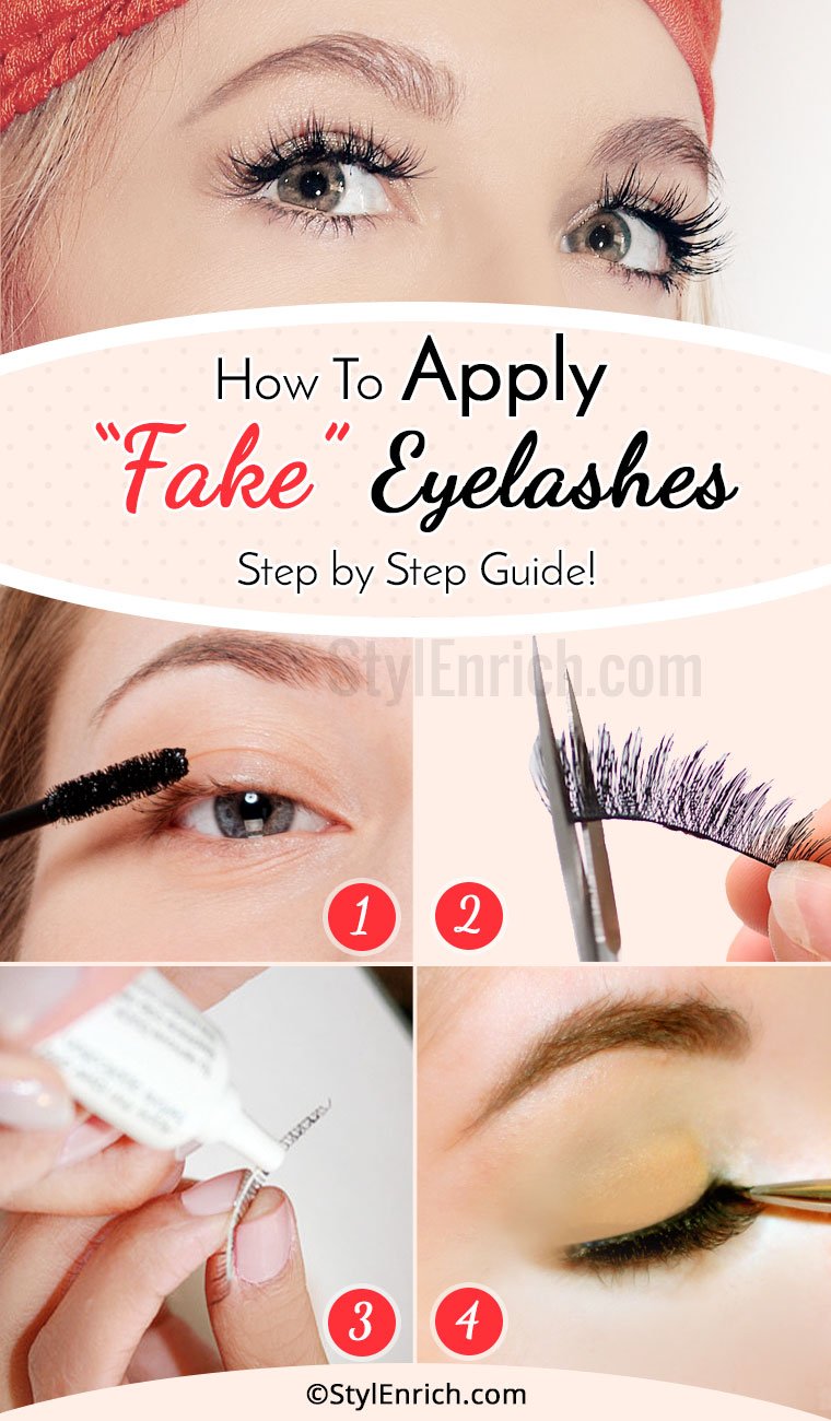 How To Apply Fake Eyelashes