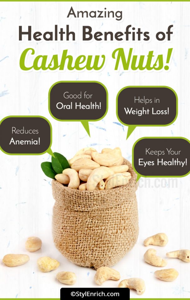 Cashew Benefits (Kaju) - Amazing Health Benefits Of It!