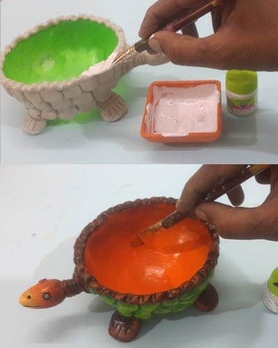 Paint the Handmade Turtle Home Decoration Craft