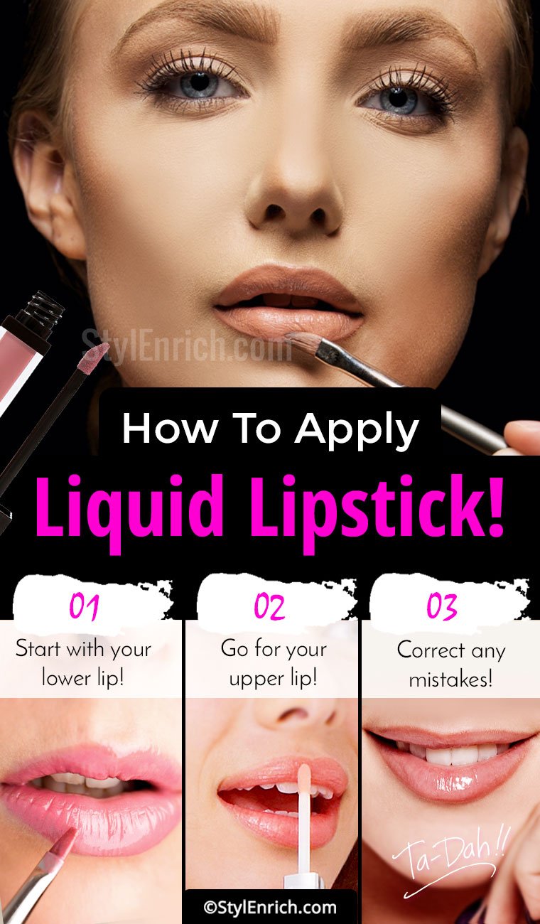 How to apply liquid lipstick for beginners