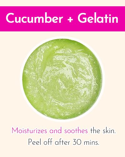 Cucumber & Gelatin Face Mask