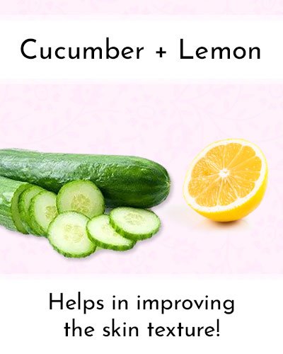 Cucumber Juice With Lemon Juice To Shrink Pores