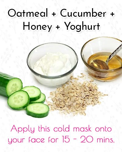 Oatmeal, Honey, Yoghurt and Cucumber Blackhead Mask