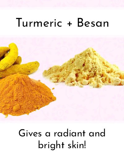 Turmeric With Besan To Shrink Pores