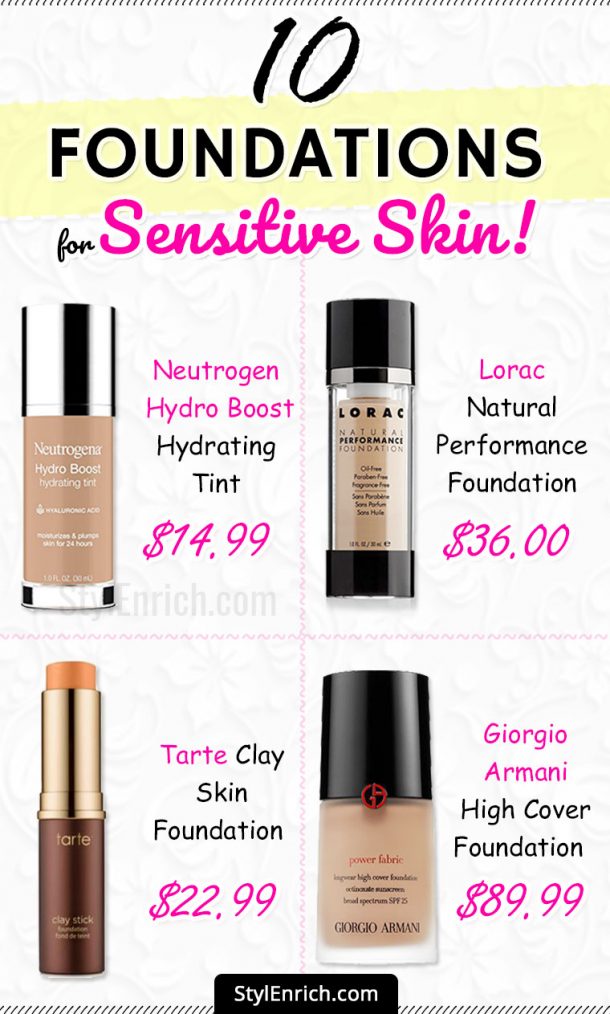 Foundation For Sensitive Skin Top 10 Perfect Solutions!