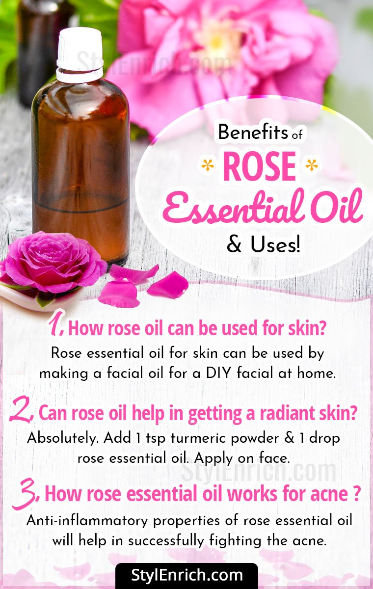 Rose Essential Oil Benefits For Common Health And Skin Problems!