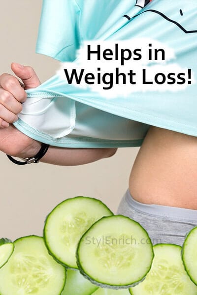 Cucumber Water Helps in Weight Loss