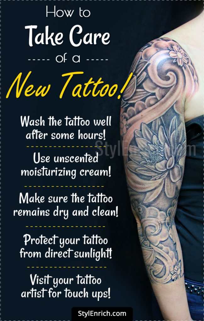 Tattoo Care Instructions – How to Take Care of a New Tattoo?