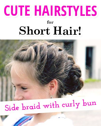 Side Braid With a Low Curly Bun