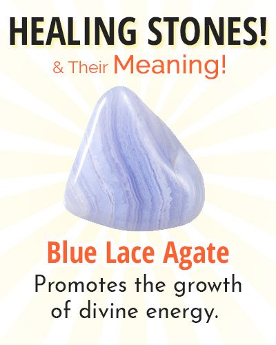 Blue Lace Agate Healing Stone