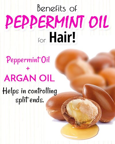 Peppermint and Argan Oil for Hair