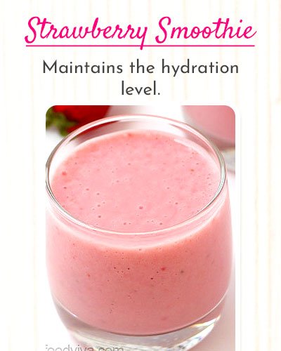 Muskmelon and Strawberry Smoothie Recipe For Summer