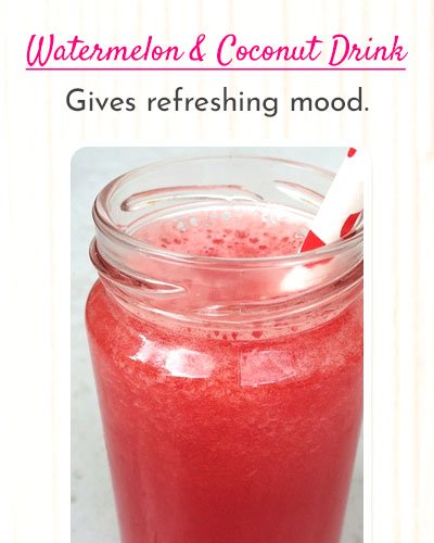 Watermelon And Coconut Water Recipe For Summer