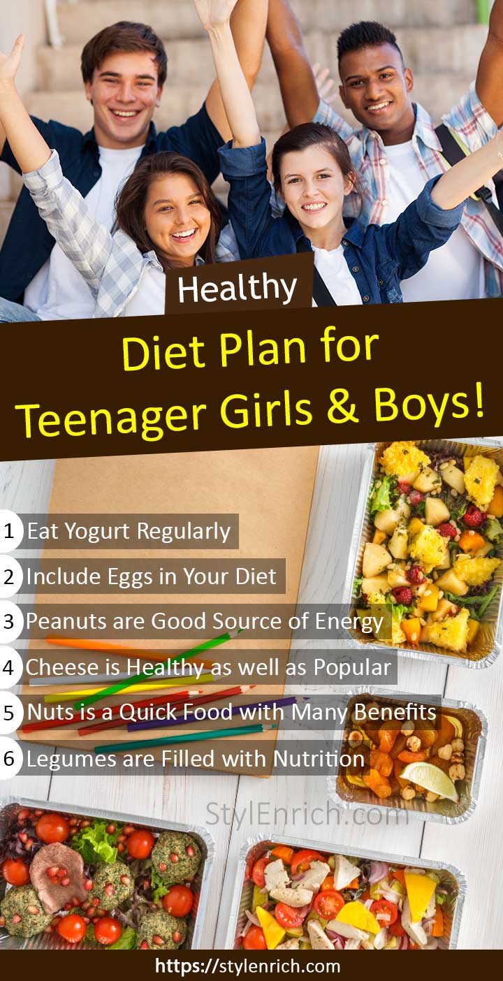 Balanced Healthy Diet Plan for Teenager Boys and Girls