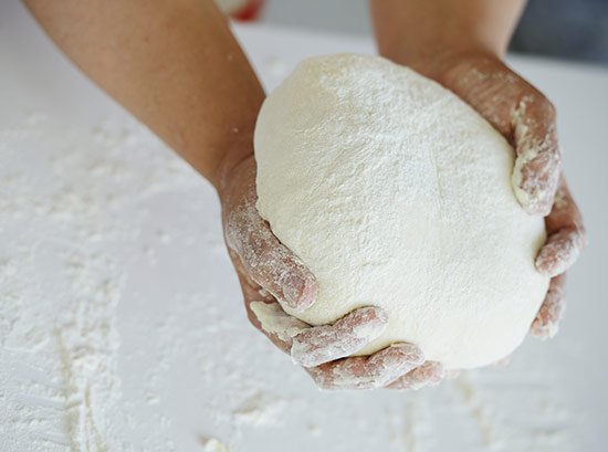 Flour Powder in Hand