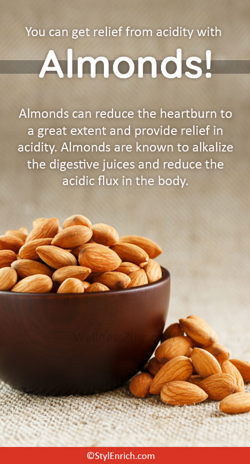 Almonds for Acidity Treatment