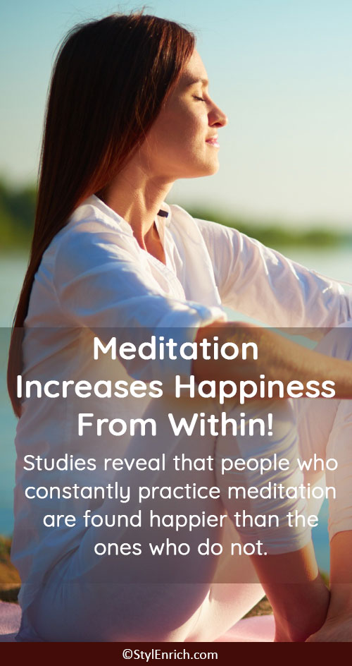 Meditation Increases Happiness from Within