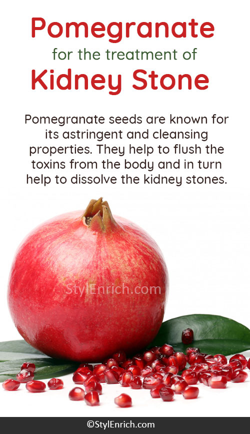 Pomegranate Seeds to Treat Kidney Stones