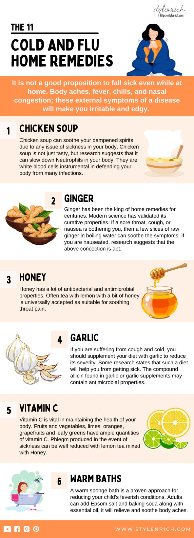 Home remedies for flu and cold