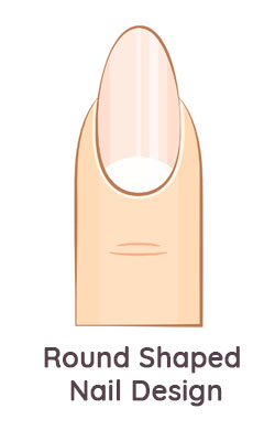 Round Shaped Nail Design