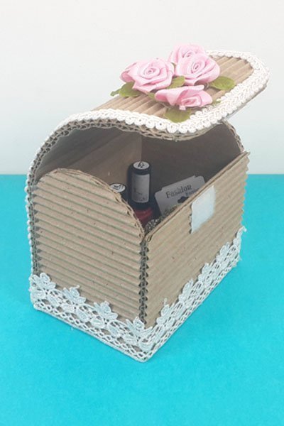 Recycled Craft Idea - Make Organizer from Waste Cardboard