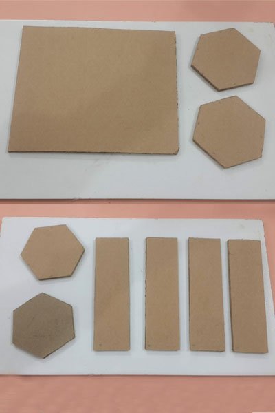 Cardboard Pieces Required to Make Storage Craft