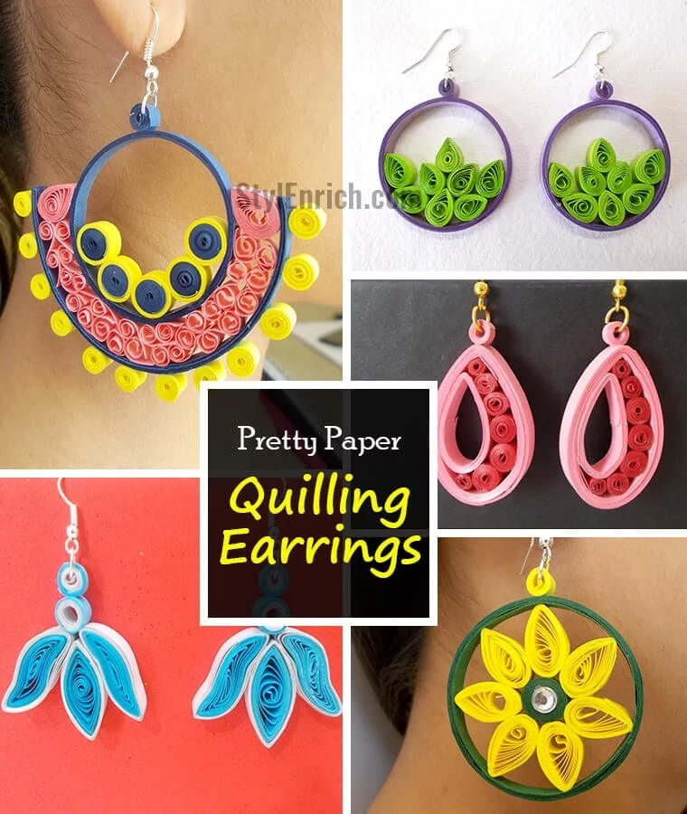 Quilling Earrings Easy Paper Quilling Projects